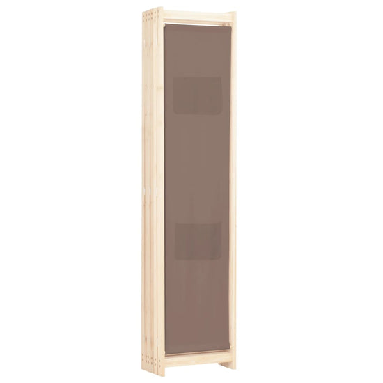 Kamerscherm met 6 panelen 240x170x4 cm stof bruin MeubelReus