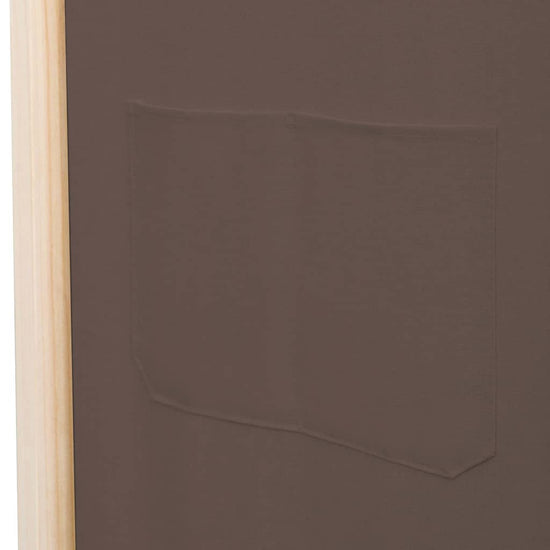 Kamerscherm met 6 panelen 240x170x4 cm stof bruin MeubelReus