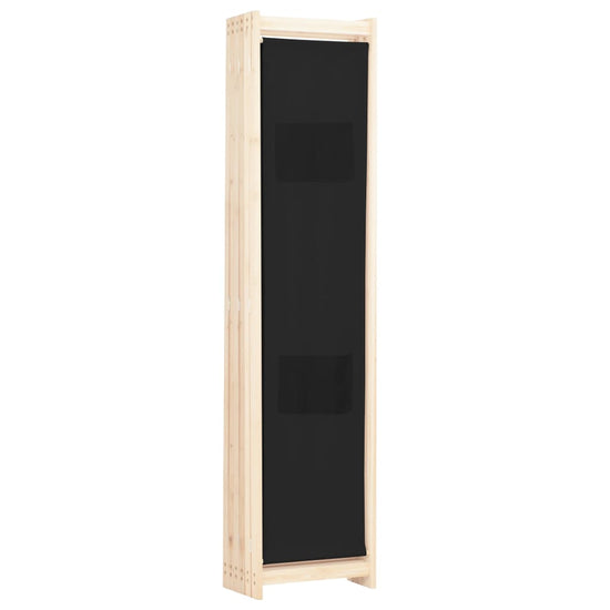 Kamerscherm met 6 panelen 240x170x4 cm stof zwart MeubelReus