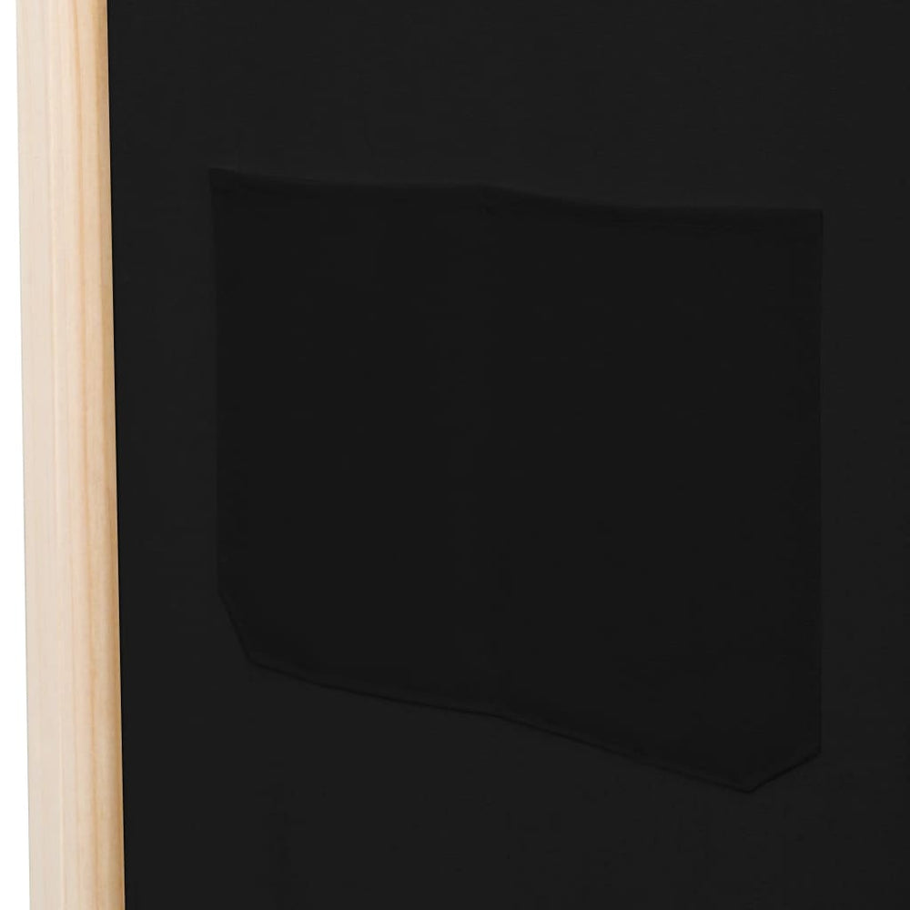 Kamerscherm met 6 panelen 240x170x4 cm stof zwart MeubelReus
