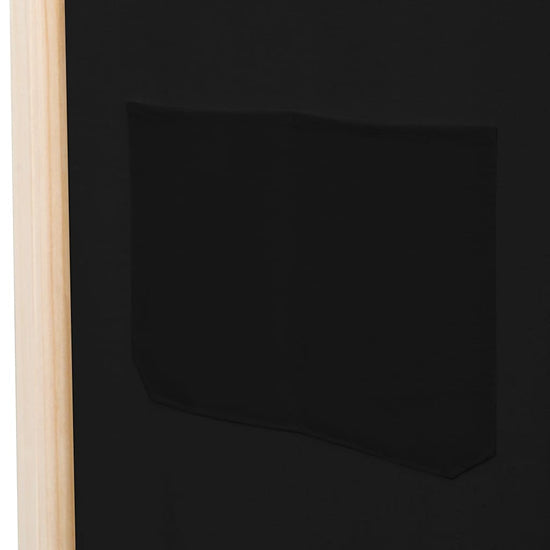 Kamerscherm met 6 panelen 240x170x4 cm stof zwart MeubelReus
