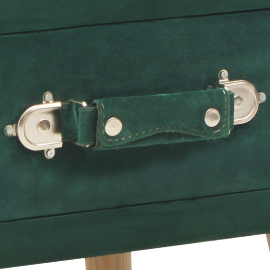 Nachtkastje 40x35x40 cm fluweel groen MeubelReus