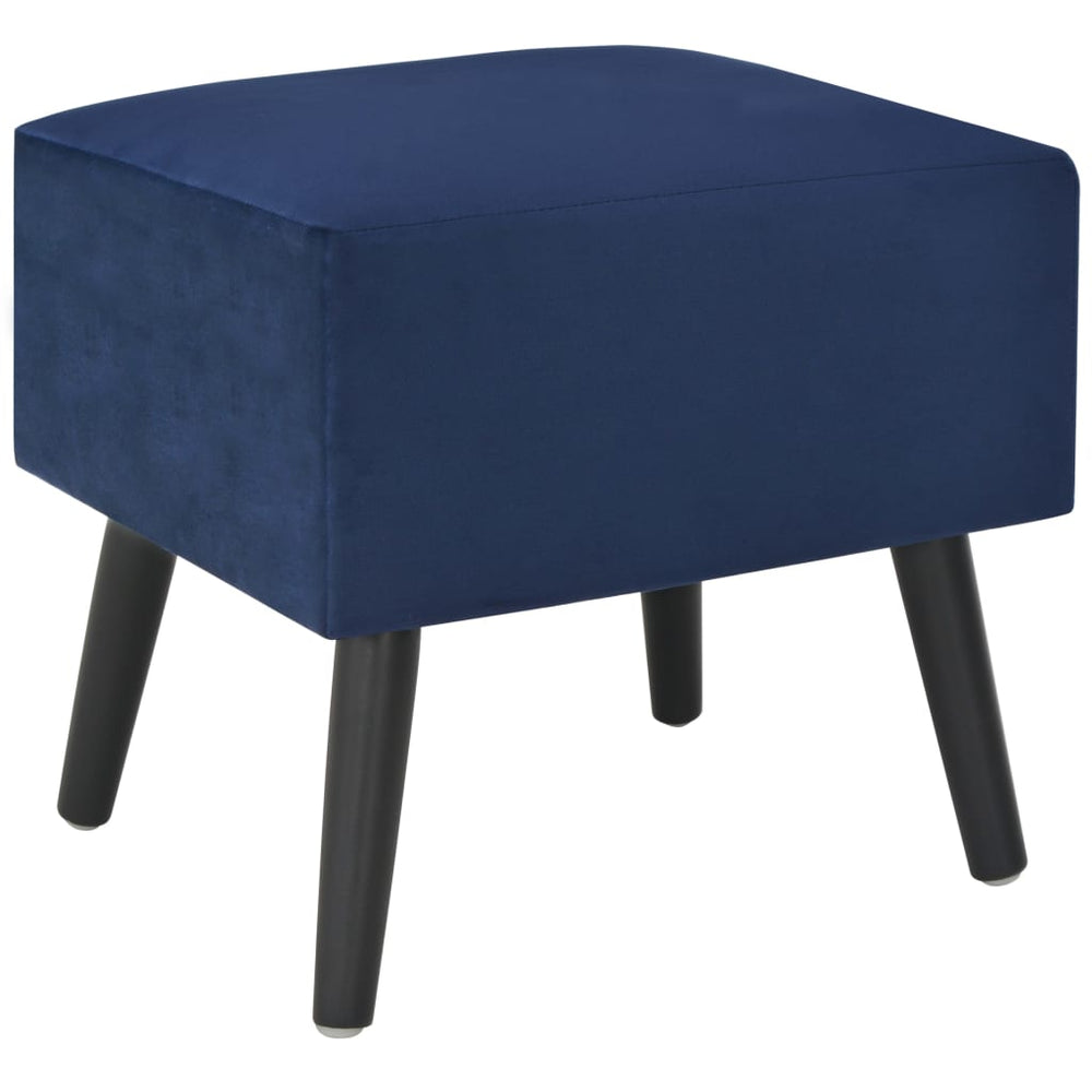 Nachtkastje 40x35x40 cm fluweel blauw MeubelReus