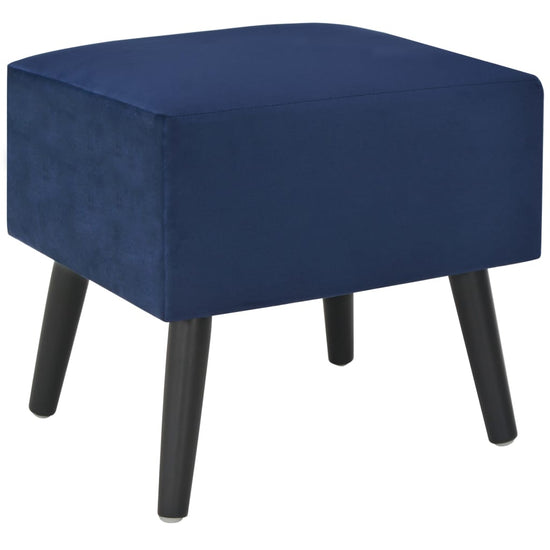 Nachtkastje 40x35x40 cm fluweel blauw MeubelReus