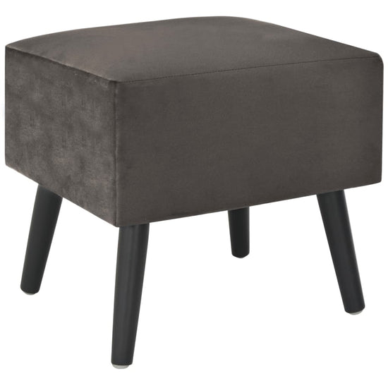 Nachtkastje 40x35x40 cm fluweel grijs MeubelReus