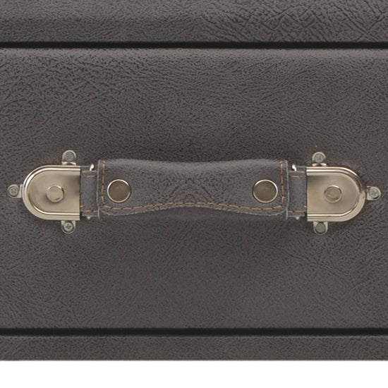 Salontafel 80x40x46 cm kunstleer grijs MeubelReus