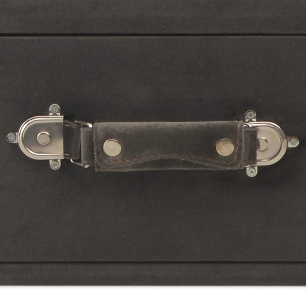 Salontafel 80x40x46 cm fluweel grijs MeubelReus