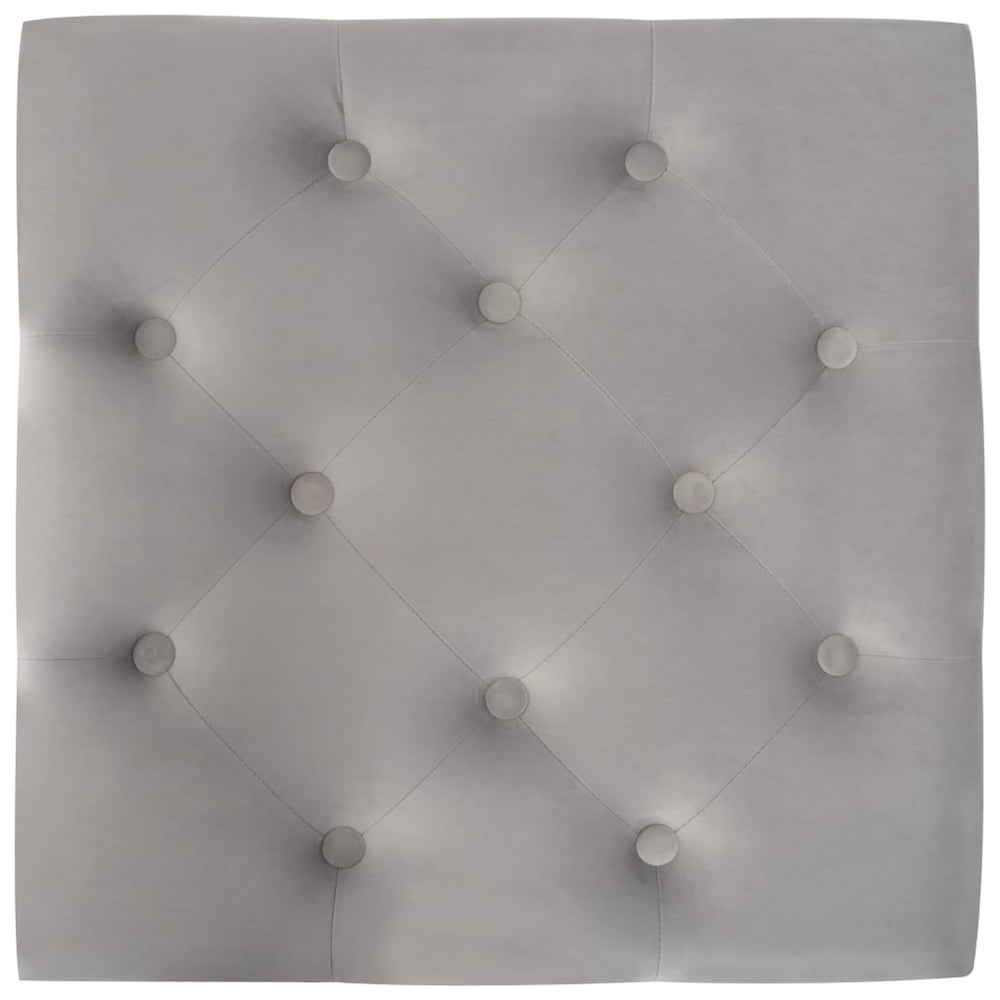 Kruk 60x60x36 cm fluweel donkergrijs MeubelReus