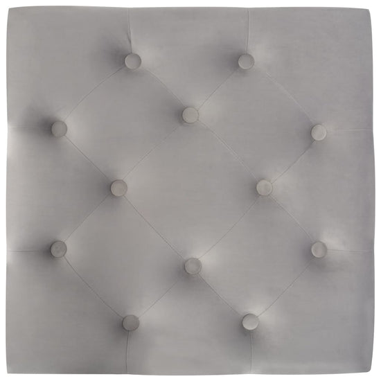 Kruk 60x60x36 cm fluweel donkergrijs MeubelReus