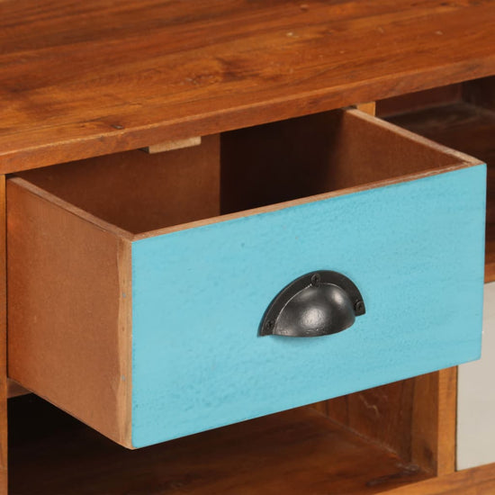 Tv-meubel met 3 lades 110x35x50 cm massief acaciahout MeubelReus