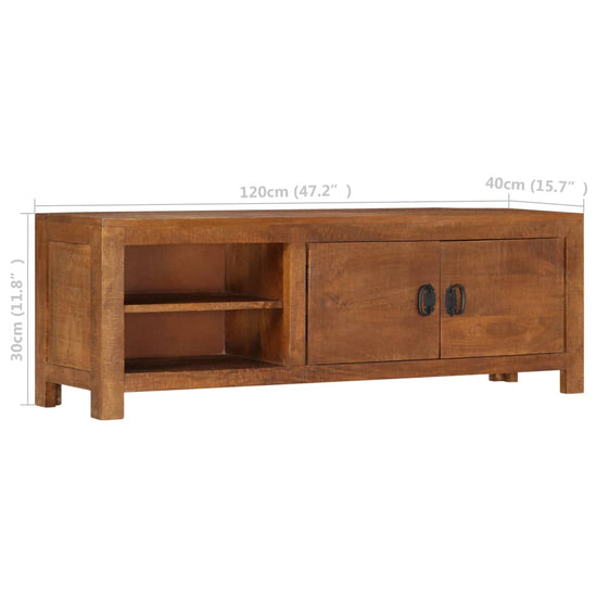 Tv-meubel 120x30x40 cm massief mangohout MeubelReus