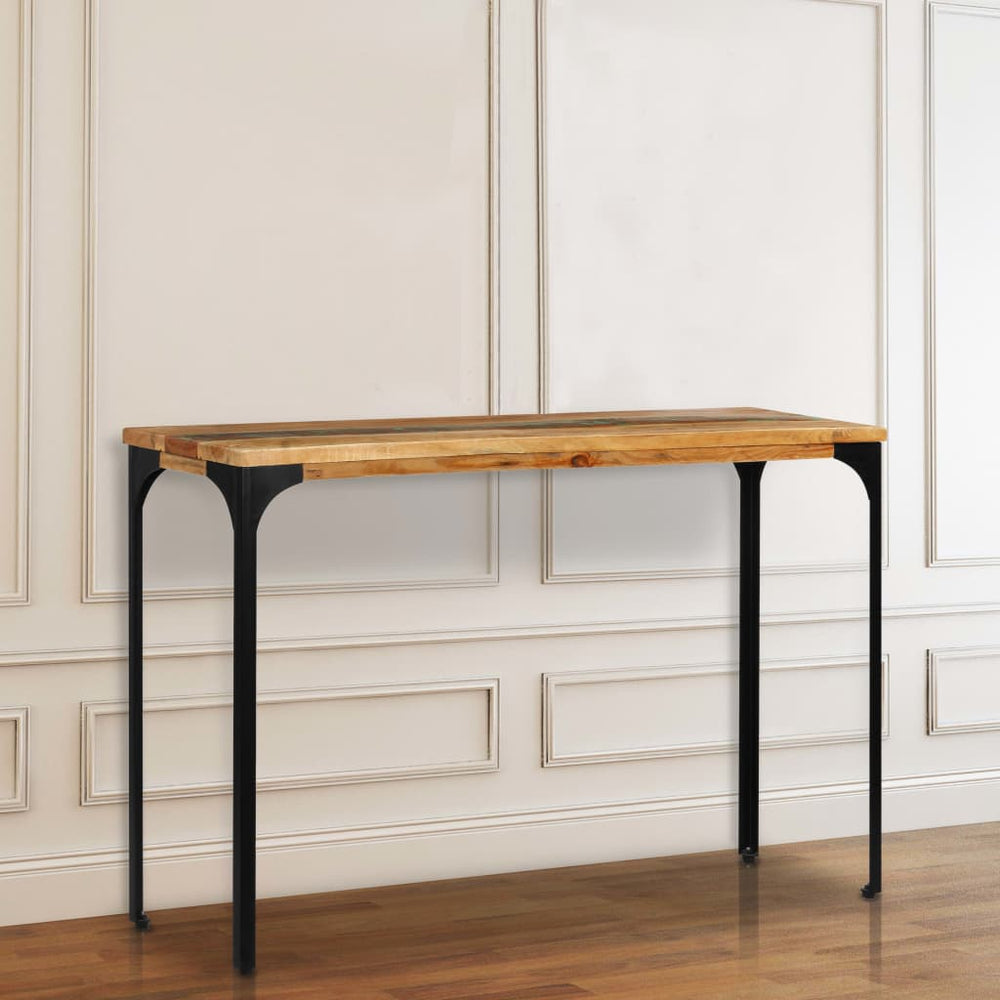 Wandtafel 120x35x76 cm massief gerecycled hout MeubelReus