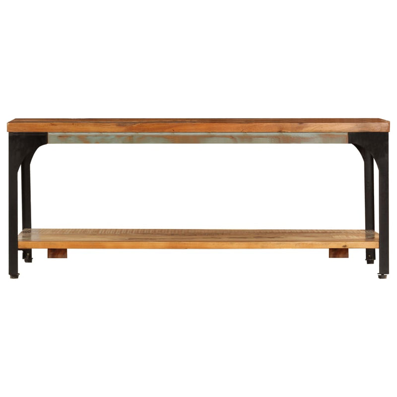 Salontafel met schap 100x60x35 cm massief gerecycled hout MeubelReus