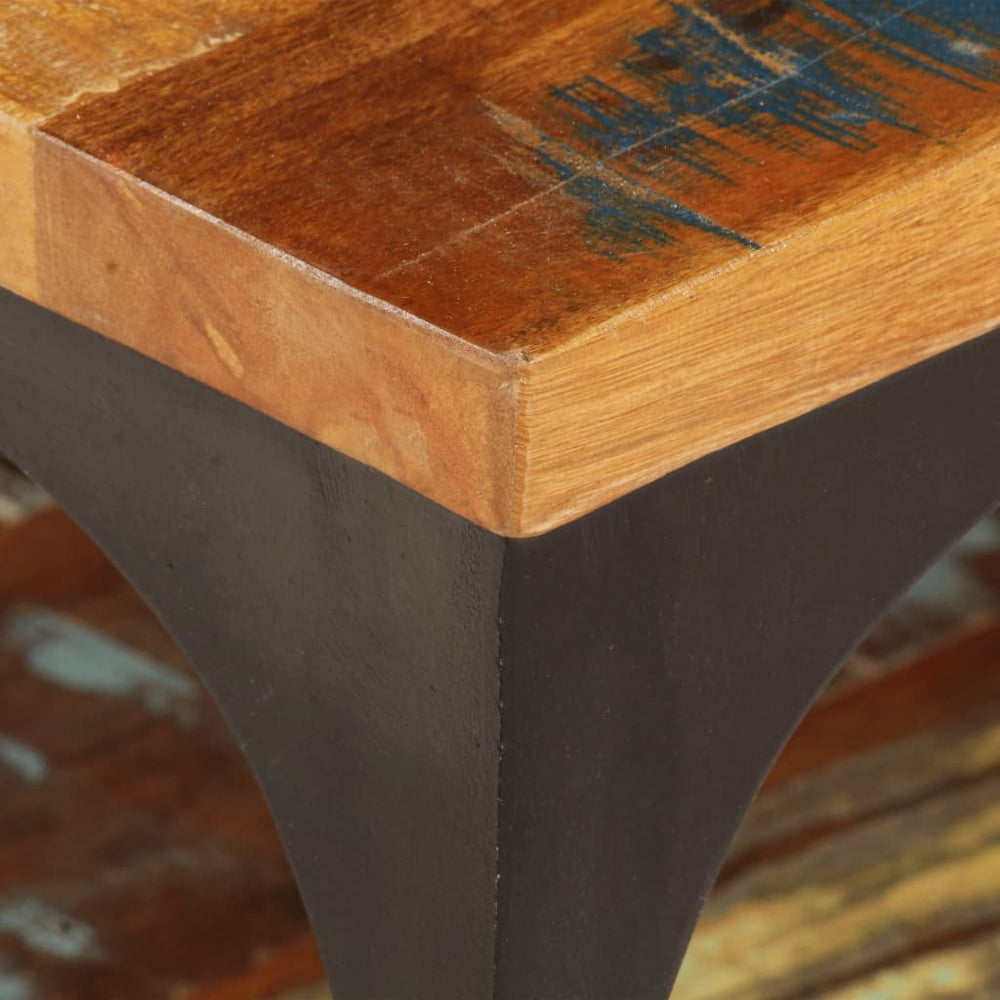 Salontafel met schap 100x60x35 cm massief gerecycled hout MeubelReus