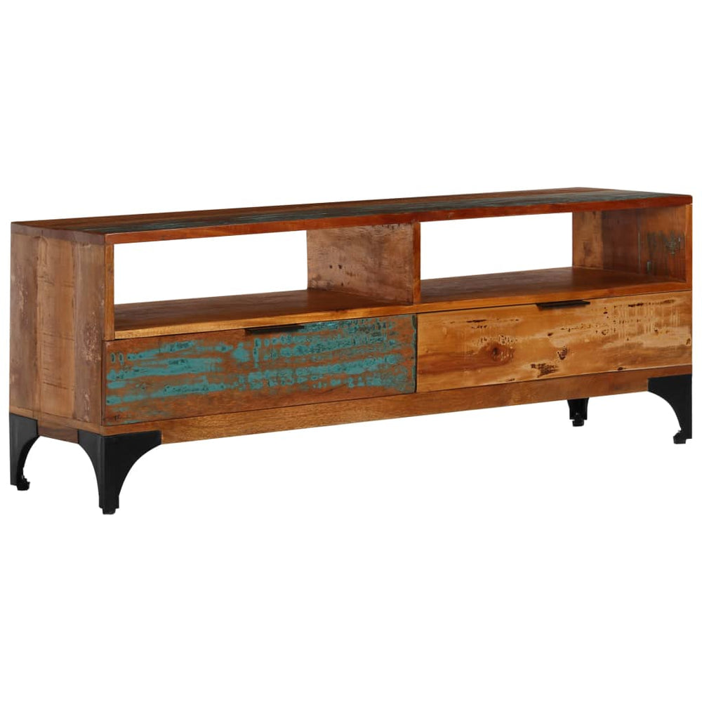 Tv-meubel 118x35x45 cm massief gerecycled hout MeubelReus