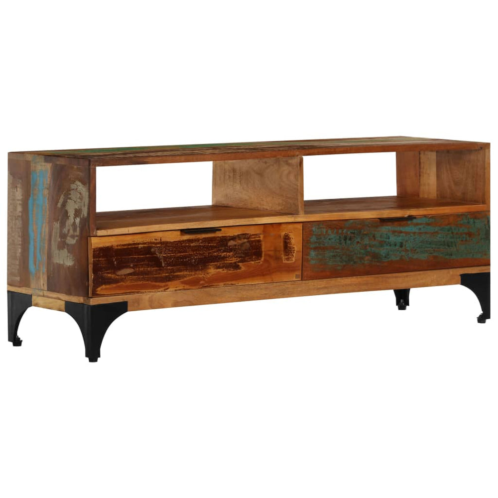 Tv-meubel 118x35x45 cm massief gerecycled hout MeubelReus
