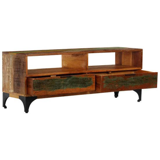 Tv-meubel 118x35x45 cm massief gerecycled hout MeubelReus