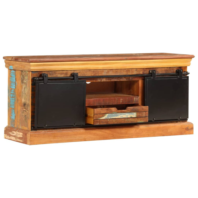 Tv-meubel 110x30x45 cm massief gerecycled hout MeubelReus