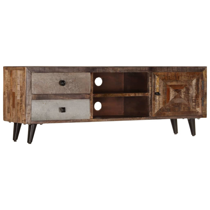 Tv-meubel 118x30x40 cm massief mangohout MeubelReus