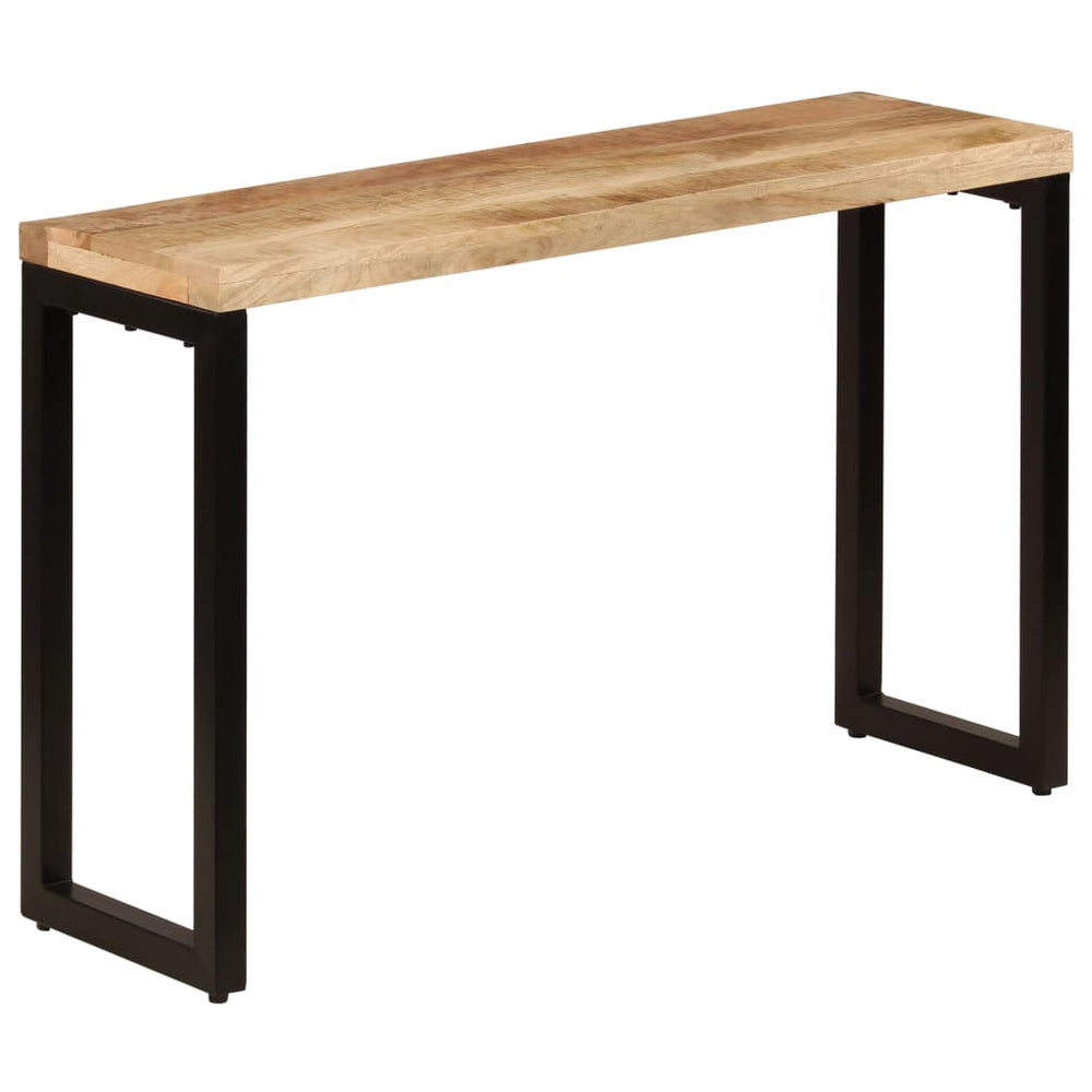 Wandtafel 120x35x76 cm massief mangohout en staal MeubelReus