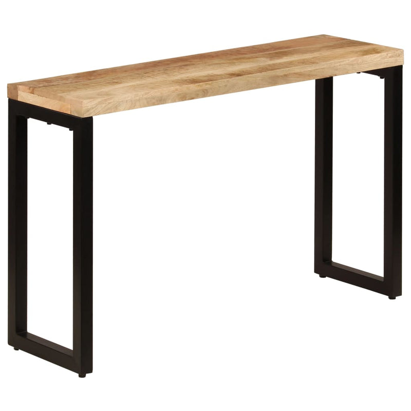 Wandtafel 120x35x76 cm massief mangohout en staal MeubelReus