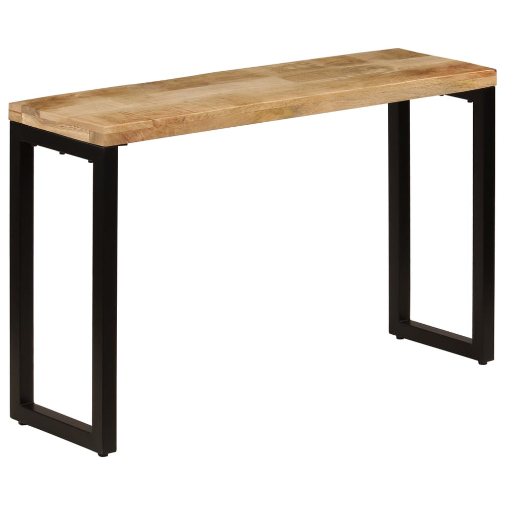 Wandtafel 120x35x76 cm massief mangohout en staal MeubelReus