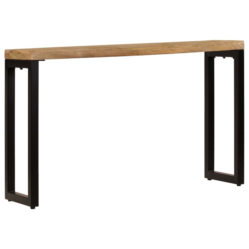 Wandtafel 120x35x76 cm massief mangohout en staal MeubelReus