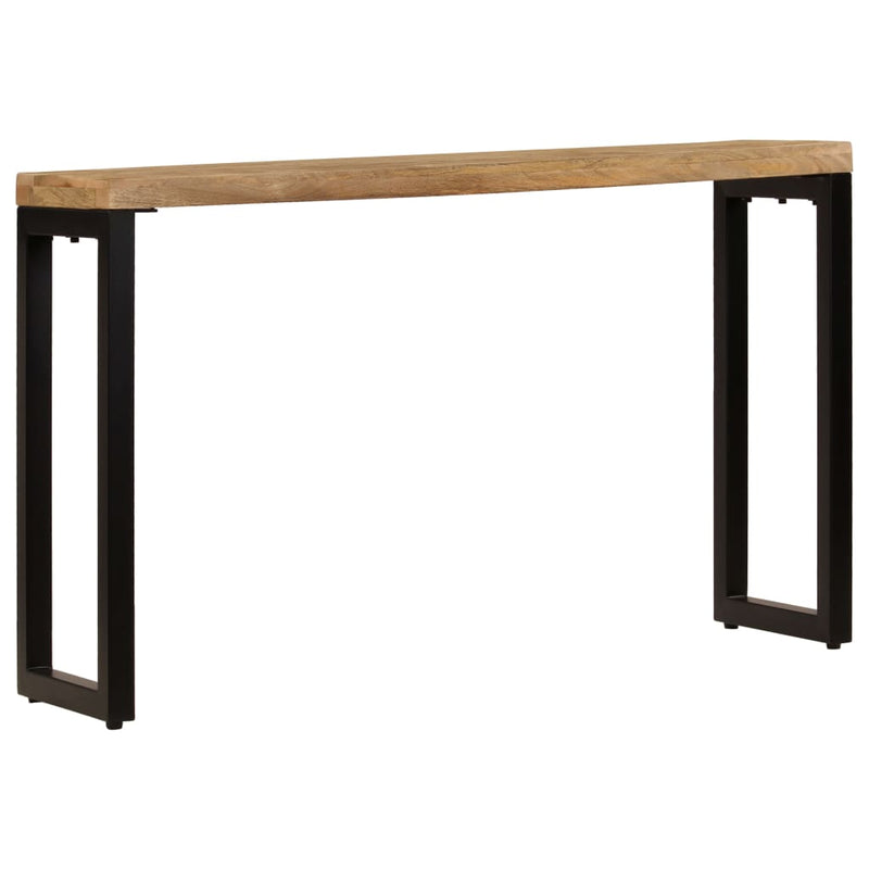 Wandtafel 120x35x76 cm massief mangohout en staal MeubelReus