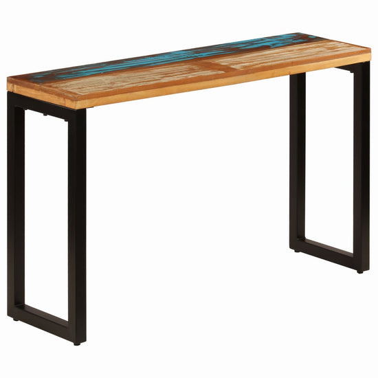 Wandtafel 120x35x76 cm massief gerecycled hout en staal MeubelReus