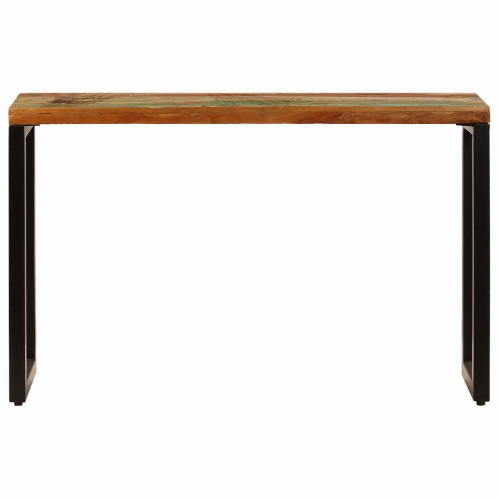 Wandtafel 120x35x76 cm massief gerecycled hout en staal MeubelReus