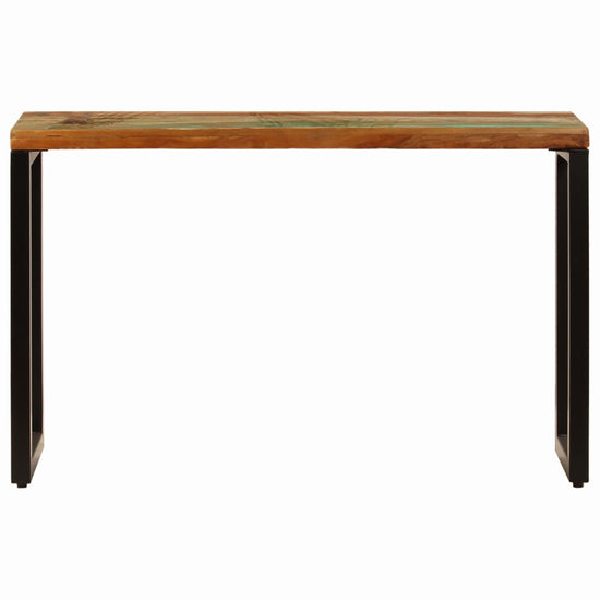 Wandtafel 120x35x76 cm massief gerecycled hout en staal MeubelReus