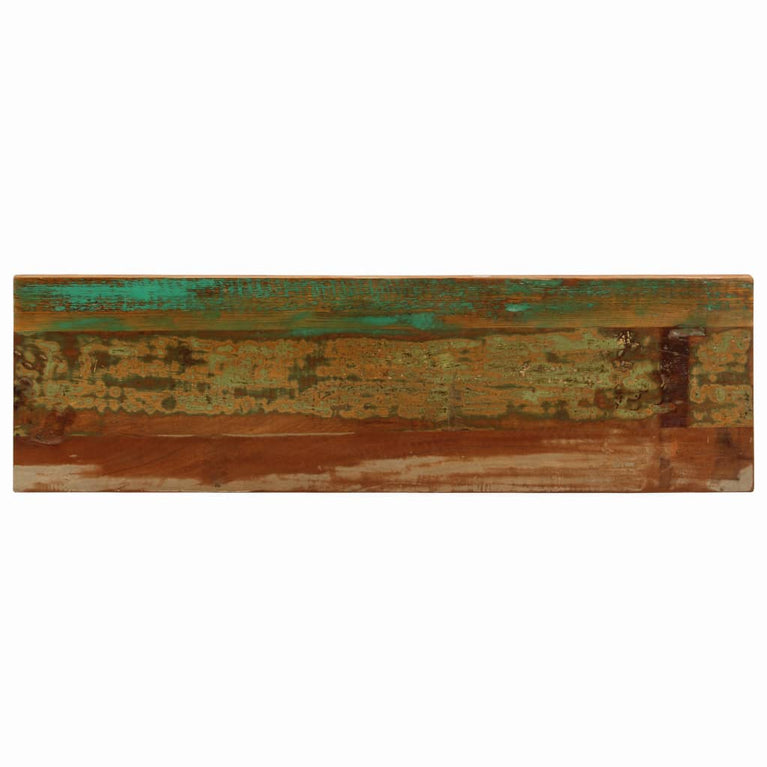 Wandtafel 120x35x76 cm massief gerecycled hout en staal MeubelReus