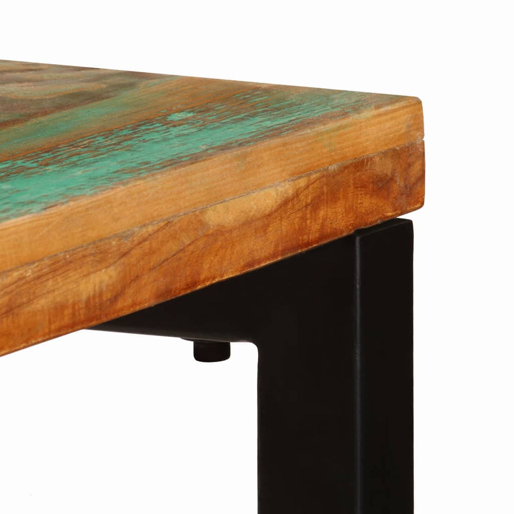 Wandtafel 120x35x76 cm massief gerecycled hout en staal MeubelReus