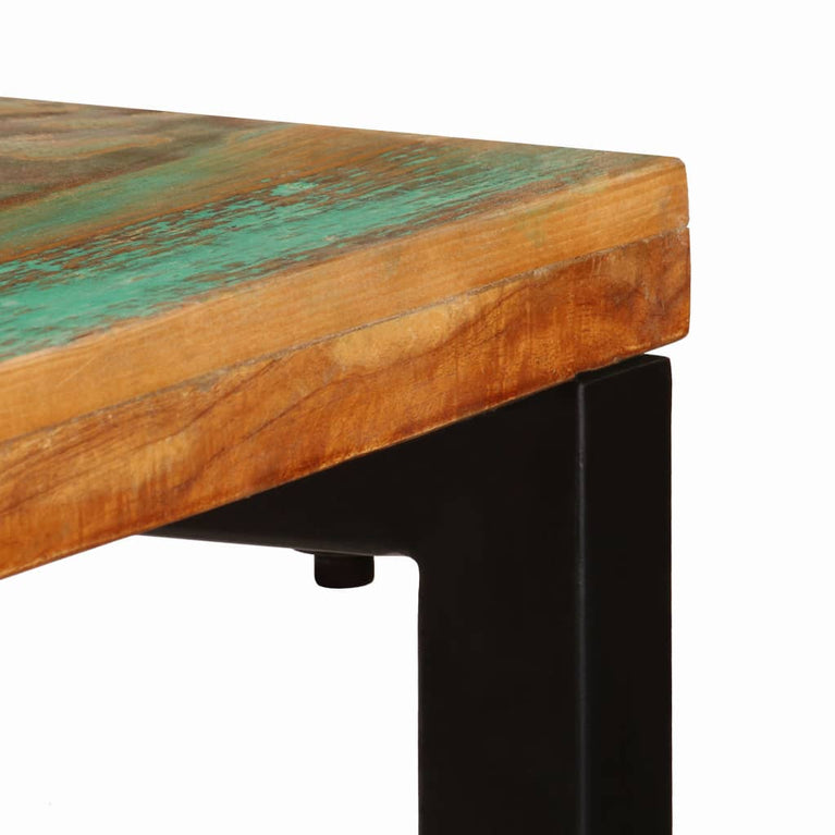 Wandtafel 120x35x76 cm massief gerecycled hout en staal MeubelReus