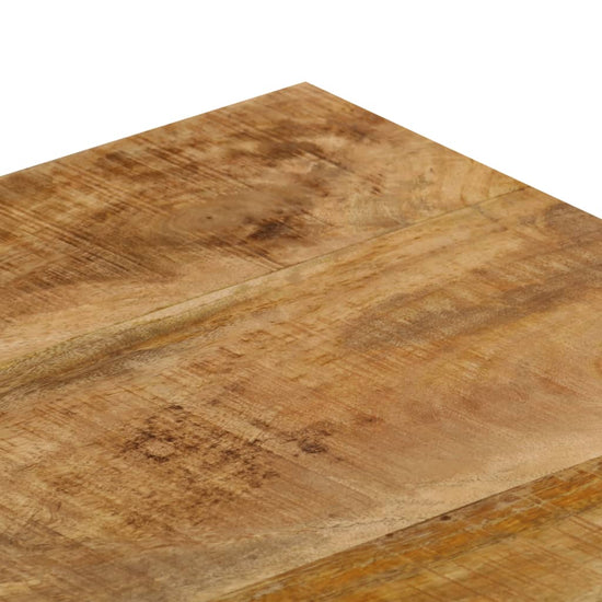 Salontafel 100x50x35 cm massief mangohout en staal MeubelReus