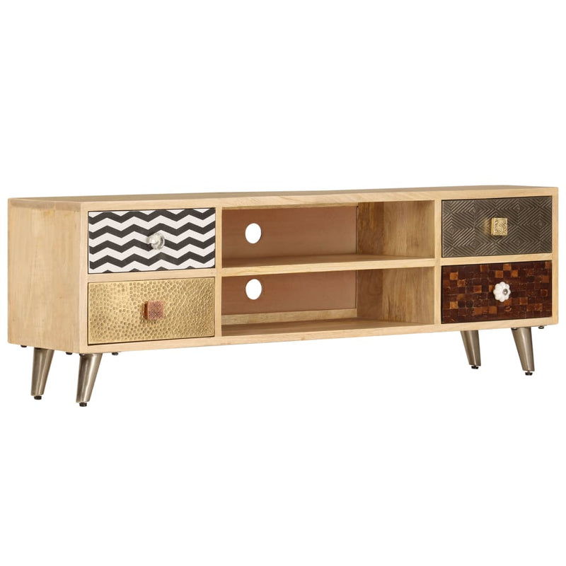 Tv-meubel 120x30x40 cm massief mangohout MeubelReus