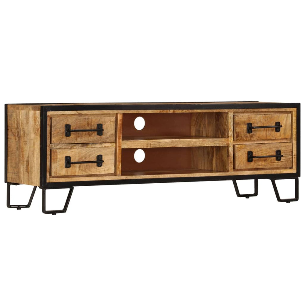 Tv-meubel met lades 120x30x40 cm massief mangohout MeubelReus