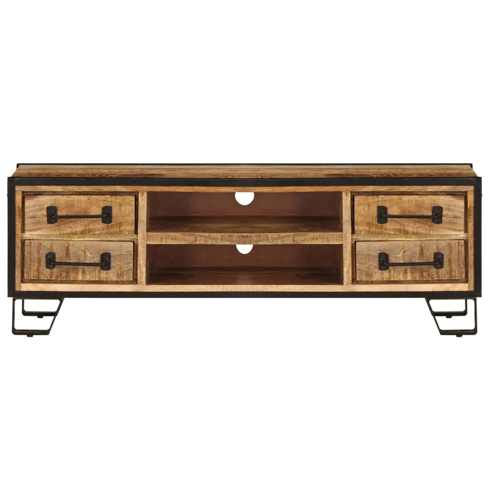 Tv-meubel met lades 120x30x40 cm massief mangohout MeubelReus
