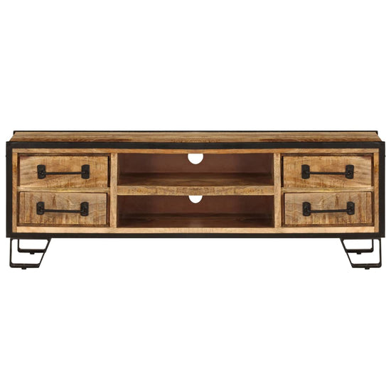 Tv-meubel met lades 120x30x40 cm massief mangohout MeubelReus