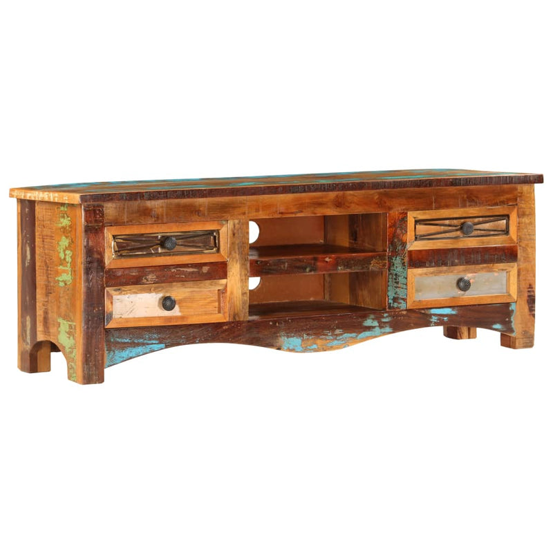 Tv-meubel 120x30x40 cm massief gerecycled hout MeubelReus