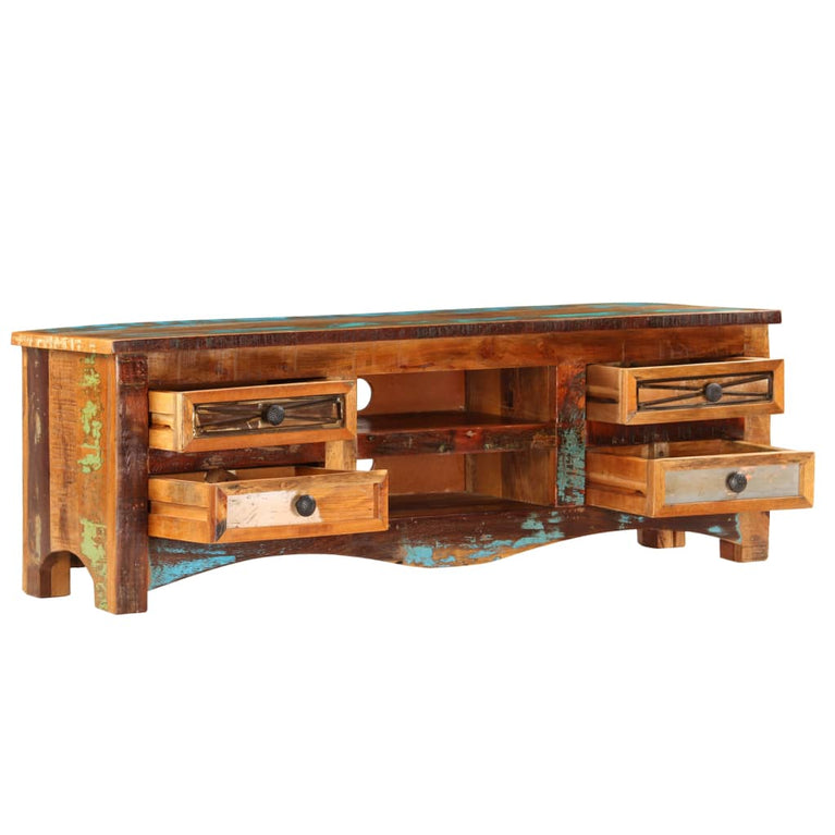 Tv-meubel 120x30x40 cm massief gerecycled hout MeubelReus
