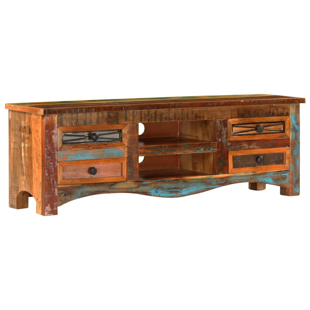 Tv-meubel 120x30x40 cm massief gerecycled hout MeubelReus