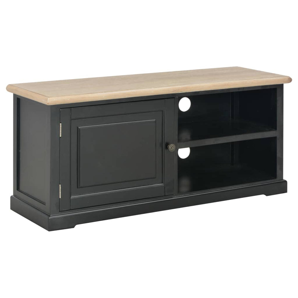 Tv-meubel 90x30x40 cm hout zwart MeubelReus