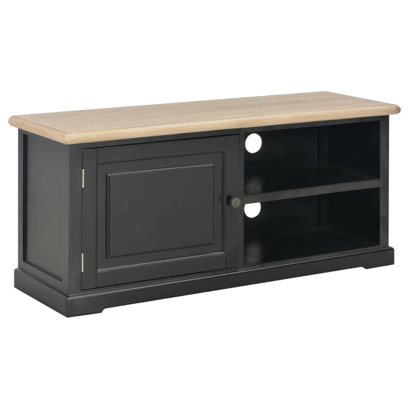 Tv-meubel 90x30x40 cm hout zwart MeubelReus