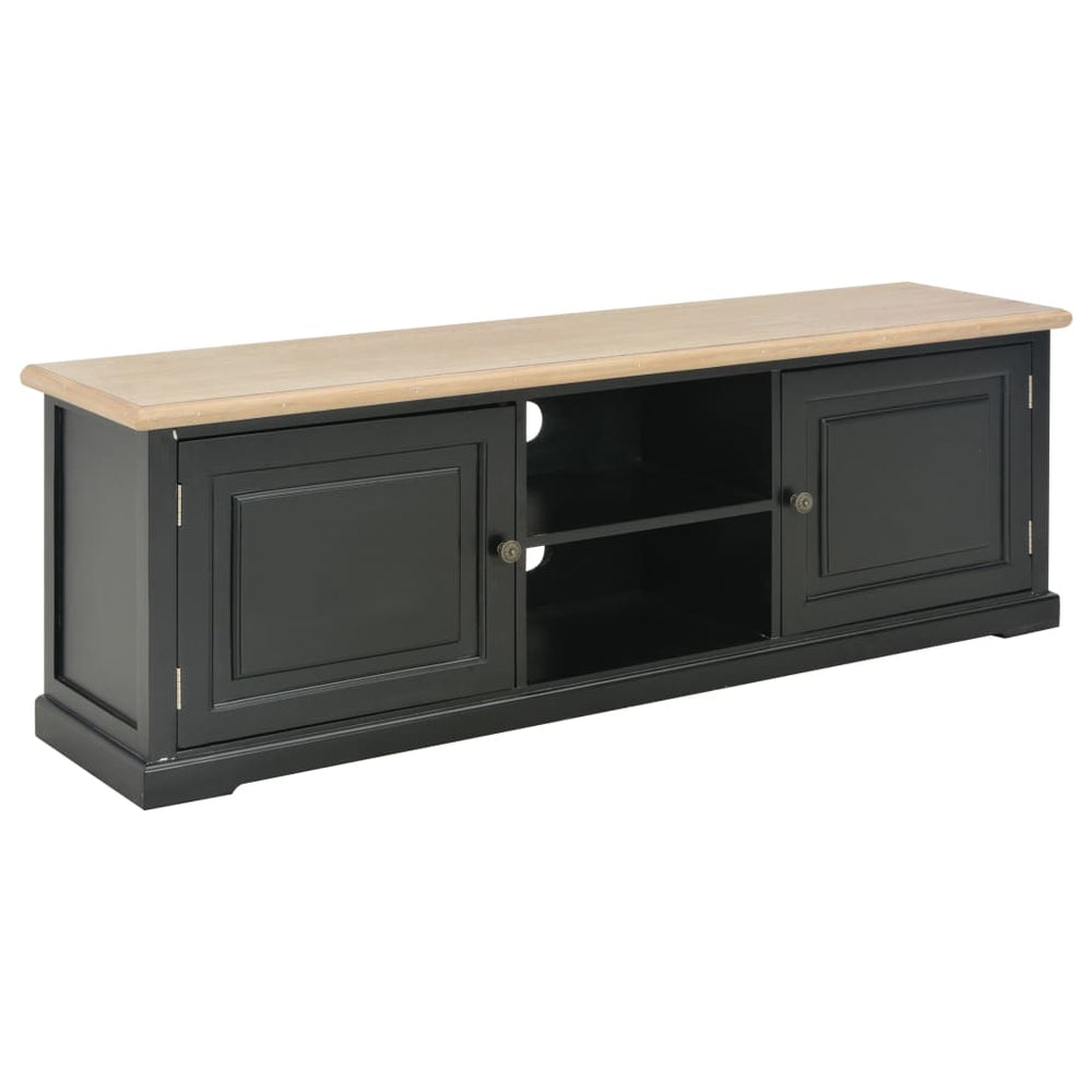 Tv-meubel 120x30x40 cm hout zwart MeubelReus
