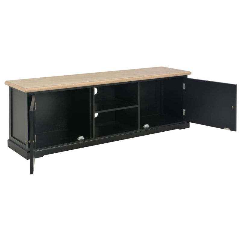 Tv-meubel 120x30x40 cm hout zwart MeubelReus