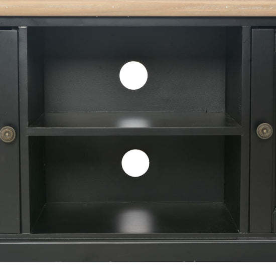 Tv-meubel 120x30x40 cm hout zwart MeubelReus