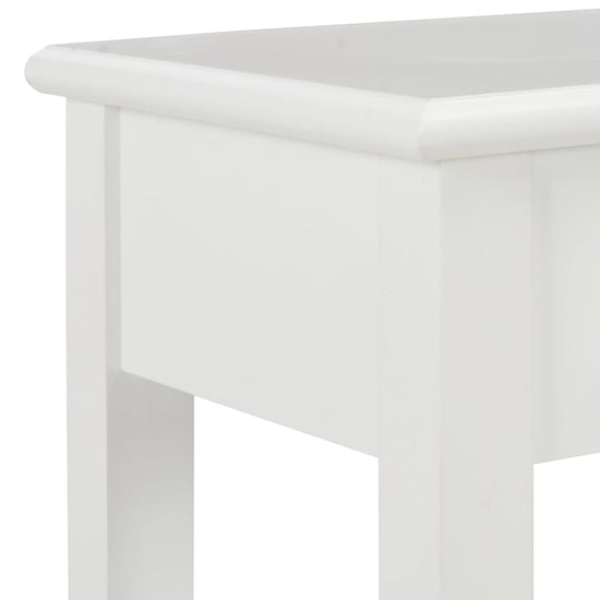 Wandtafel 110x35x80 cm hout wit MeubelReus