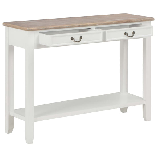 Wandtafel 110x35x80 cm hout wit MeubelReus