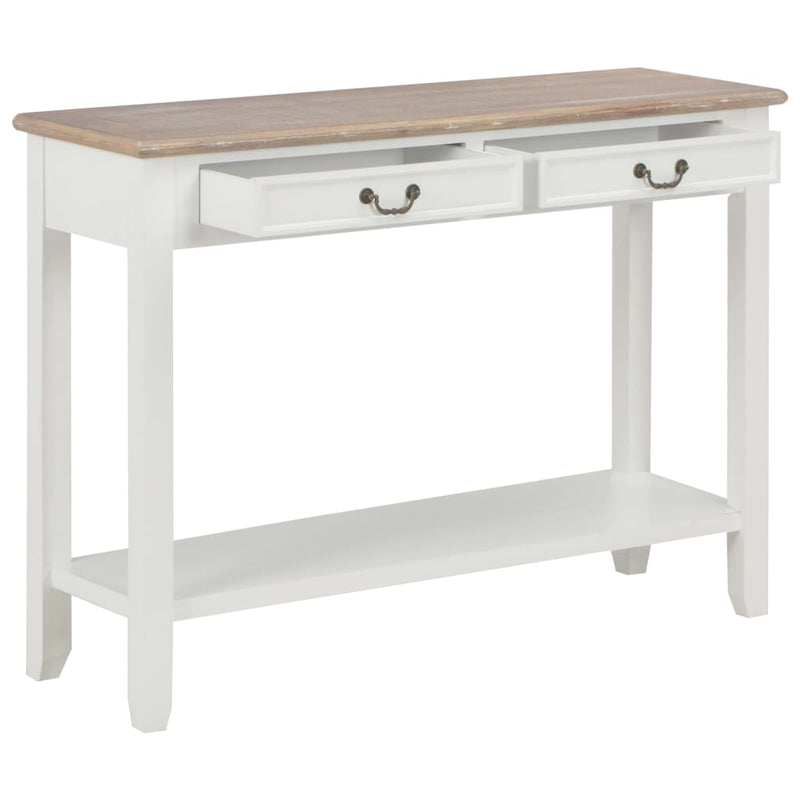Wandtafel 110x35x80 cm hout wit MeubelReus